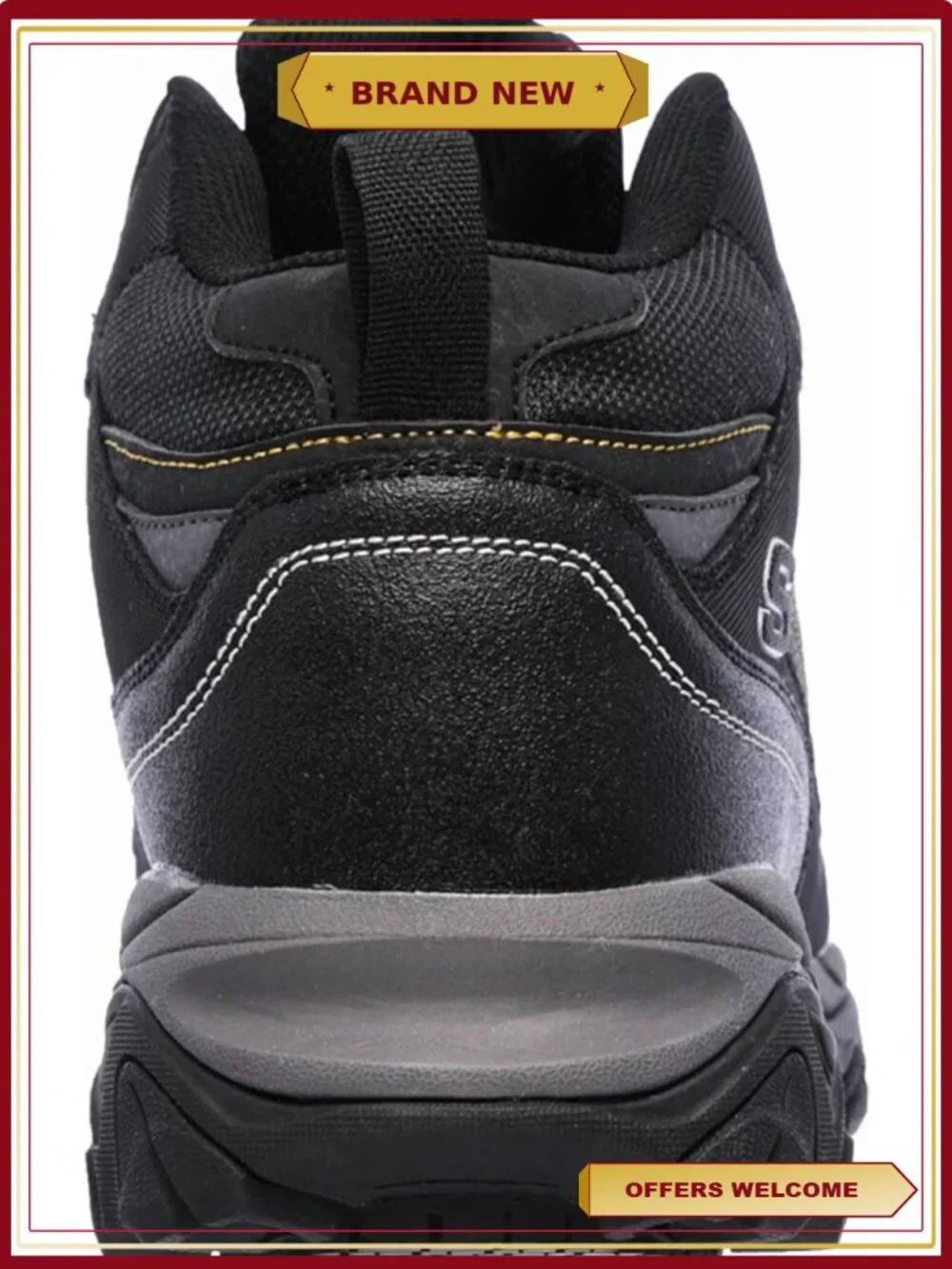 Steel Toe Hiker Boots - Lace-up Leather & Ripstop Mesh - Safety Work Shoes